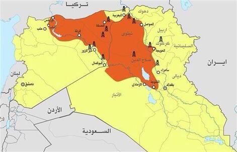 map of isis