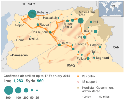 air strikes on ISIS and ISIL in Iraq and Syria